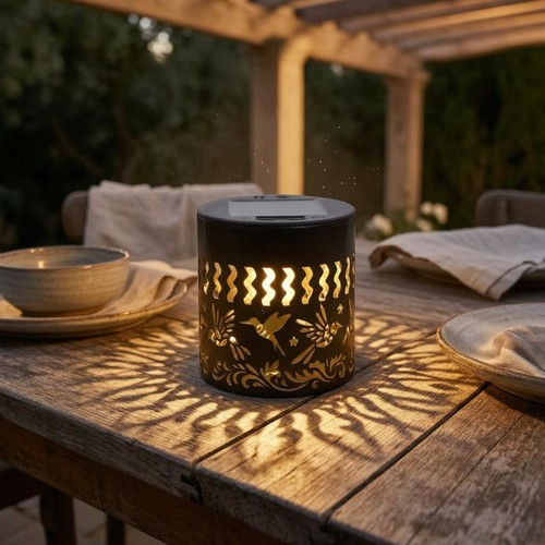 Lampe solaire cylindrique - lampe,