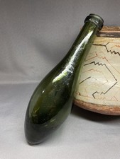 BOUTEILLE EN VERRE SOUFFLÉ DU XVIII /XIX eme SIÈCLE , ART POPULAIRE