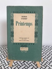 PRINTEMPS / SIGRID UNDSET / BIBLIOTHEQUE SCANDINAVE / STOCK / 1948