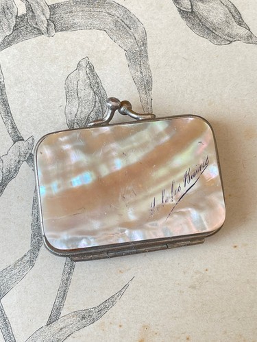 Ancien porte monnaie nacre - porte,