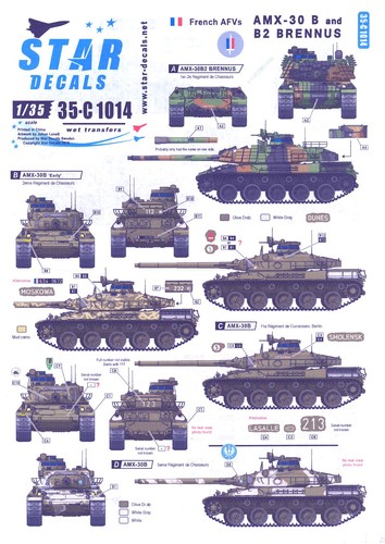 Star decals french - star, 1/35