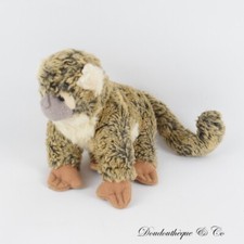 Doudou singe NATURE PLANET Ouistiti beige marron 20 cm (DOU/MO7967)