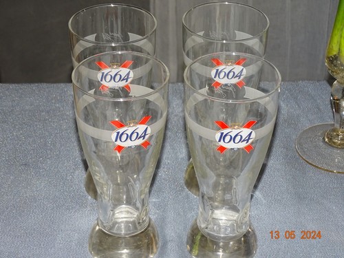 Verres bière 1664 neufs - 6,