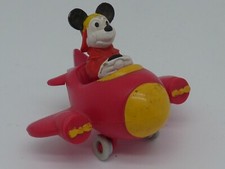 FIGURINE ANCIENNE DISNEY MICKE EN AVION
