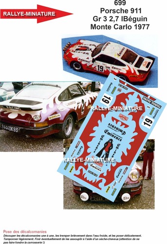 Decals ref 0699 porsche - decals,