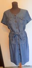 Gerard DAREL robe 44 coton bleu jeans