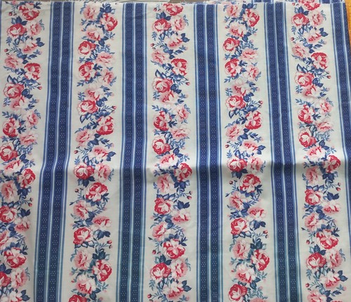 Coupon tissu coton bandes