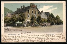 CPA Schirmeck i. Els., Hotel Vogt avec vue de la rue 1905 