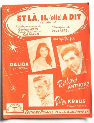 Partition vintage sheet music