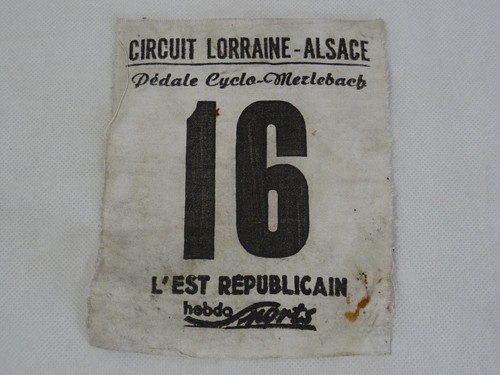 Rare ancien dossard circuit - rare,