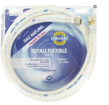 Tuyau flexible gaz naturel de ville 1.5 Mètre validité 10 ans caoutchouc embout 