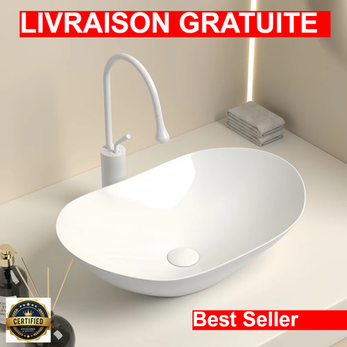 Lavabo ovale encastré 5 x - lavabo, 42,5