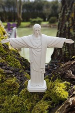 RE0295  MM  FIGURINE STATUETTE REPRODUCTION  CHRIST RIO CORCOVADO  STYLE ALBATRE