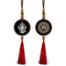 Ensemble De 2 Pendentifs À Accrocher Lord Ganesha Et Om