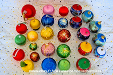 Lot décorations boules - lot, 28