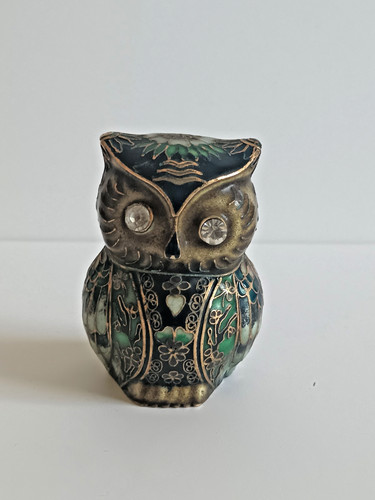 Chouette émaux cloisonné - en,