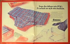 PUBLICITÉ DE PRESSE 1980 SLIP