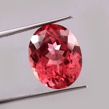 AAA 17x14 MM Naturel Couleur Ceylan Padparadscha Saphir Ample Ovale Gemme Coupe