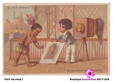 APPAREIL PHOTO ANCIEN, CHAMBRE PHOTOGRAPHIQUE, ENFANTS, CHROMO  -P698