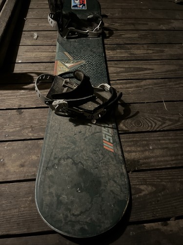Snowboard with bindings - snowboard,