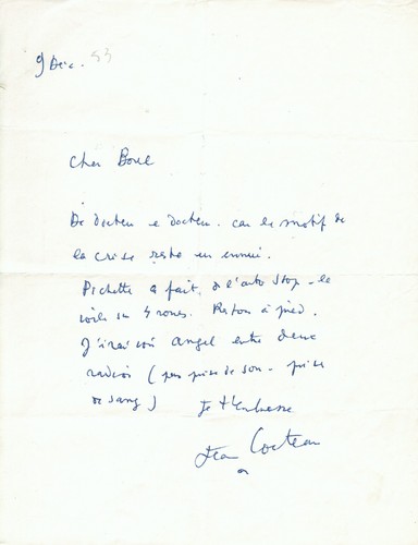 Jean cocteau lettre - jean,