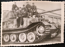 GERMAN Photo WW2 WWII ARCHIVE : Panzer ELEFANT   FERDINAND av Équipage 