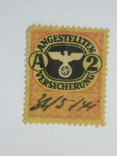 Vignette timbre fiscal Assurance employés Allemagne Stempelmarke versicherung