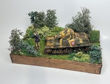 1/35  Diorama  French Tank Hotchkiss H39 - 1940 WW2 . Pro painted