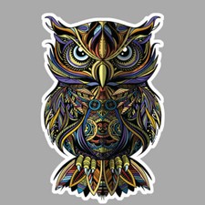 AUTOCOLLANT CHOUETTE HIBOU