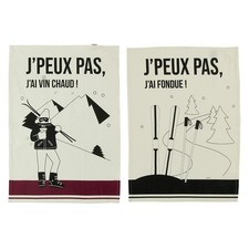 Lot de 2 torchons de cuisine