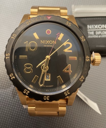 Nixon diplomat gold black - ss, gold/black