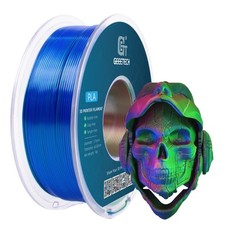 GEEETECH imprimante 3D Filament 1KG 1.75MM soie PLA 3 couleurs rouge+bleu+vert