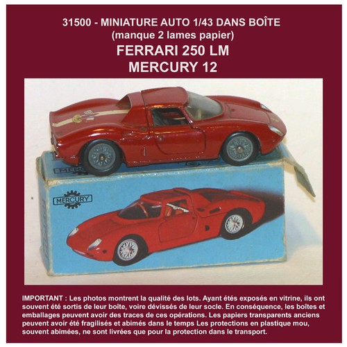 2110 miniature ferrari 250lm - 2110,