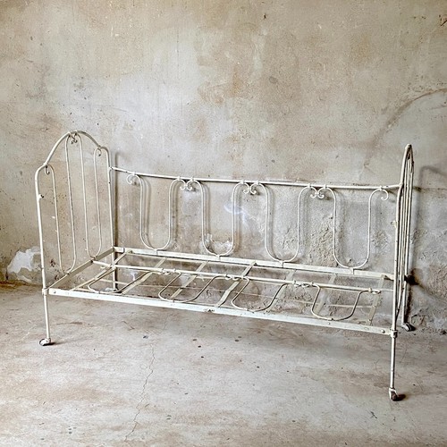 Lit banquette fer forgé - en,