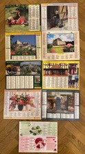 Lot de 9 Calendriers/Almanachs