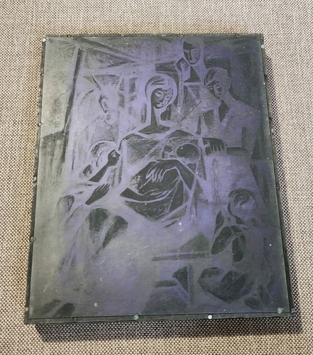 Ancienne plaque imprimerie - plaque,