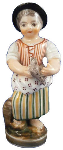 Figurine dame porcelaine - dame, en