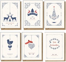 48 cartes de Noël recyclées