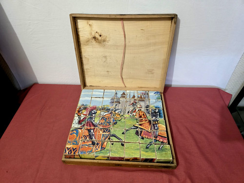Ancien jeu cubes en - cubes, bois