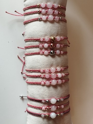 Bracelet micro macramé fait - macramé,