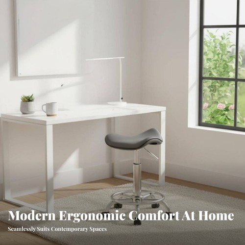 Tabouret selle roulettes - de,