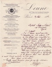75 PARIS verrerie LEUNE 1912
