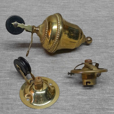 Ancienne suspension Monte et Baisse Laiton Contrepoids, Poulie, Griffe, Douille