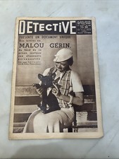 Ancien magazine détective collection art déco 1935