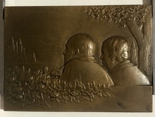 MÉDAILLE PLAQUE EN BRONZE PAR