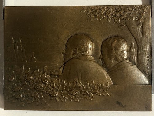 Médaille plaque bronze par - mÉdaille, en