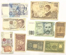 Lot 9 Billets Banque Espagne