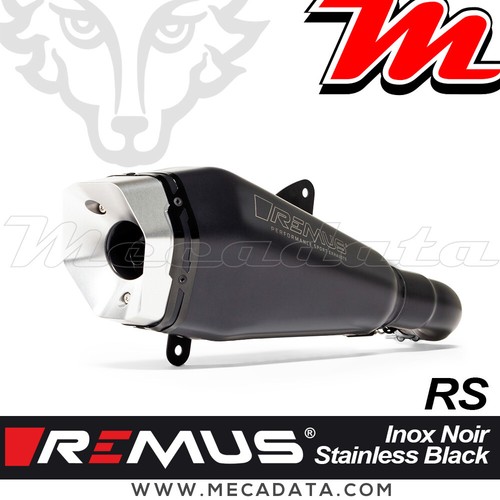 Silencieux remus inox noir - inox,