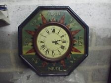 tableau country corner octogonale horloge point cardinaux