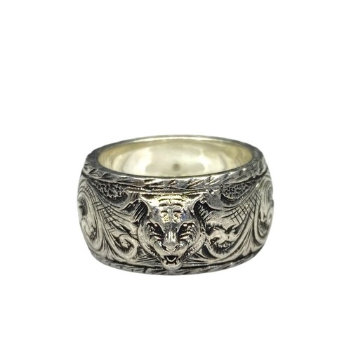 Bague tête chat gucci non - bague,